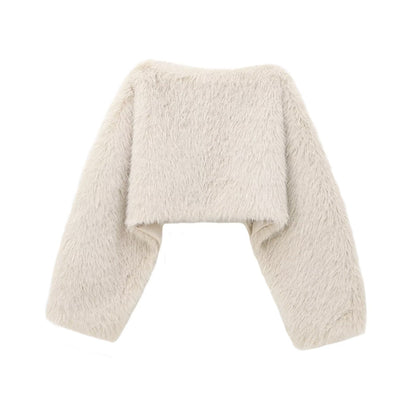Soft Plush Cropped Bolero