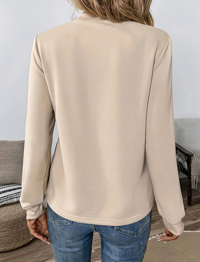 Leopard Print Bow Pullover