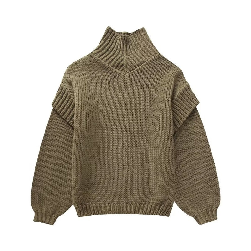 Chunky Knit Hooded Pullover