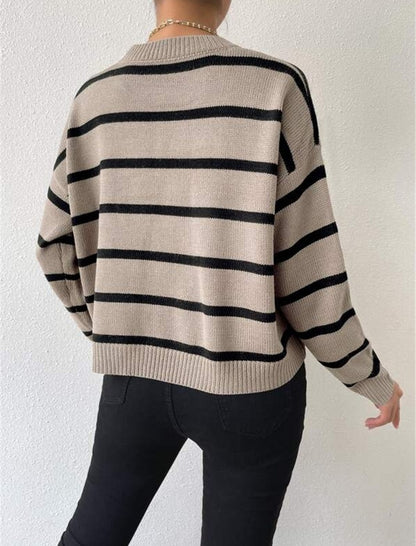Classic Striped Knit Pullover