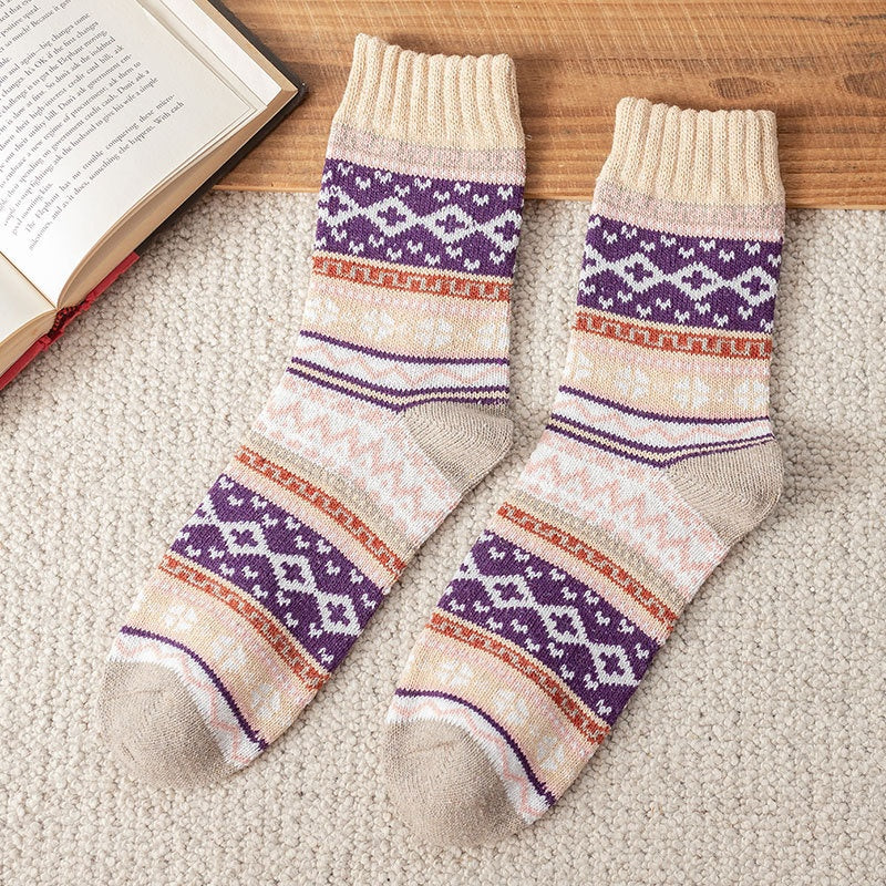 Patterned Knit Socks