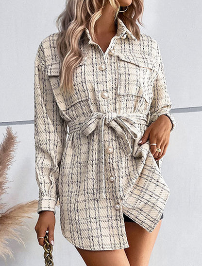 Plaid Button-Up Shacket