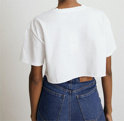 Solid Cropped Boxy Top