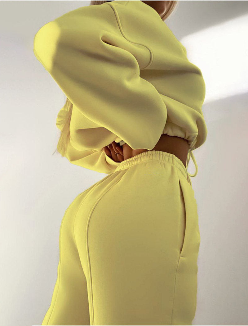 High-Neck Relaxed Jogger Set