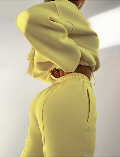 High-Neck Relaxed Jogger Set