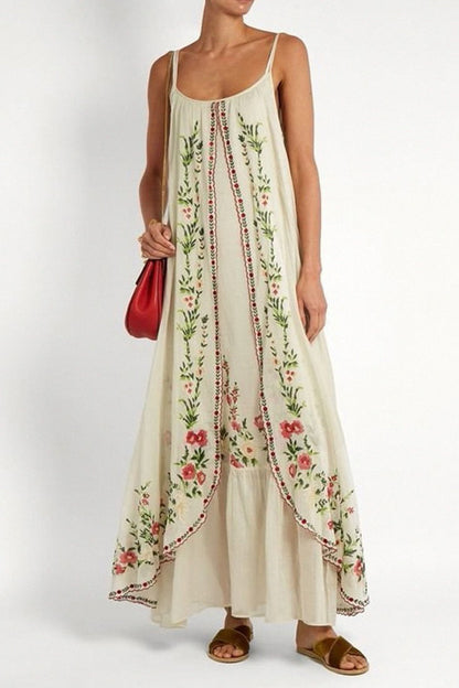 Floral Print Maxi Cami Dress