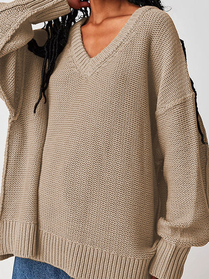 Oversized V-Neck Sweater