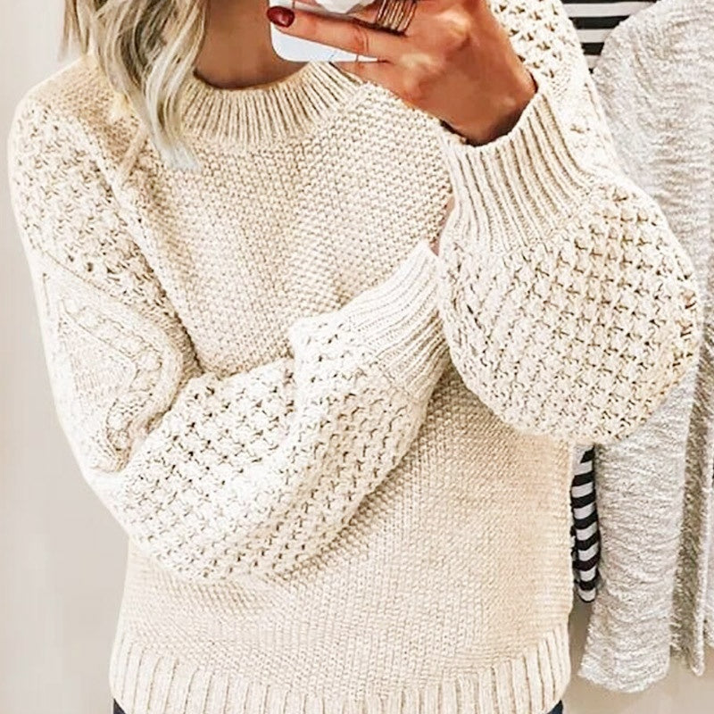 Textured Knit Oversized Sweater