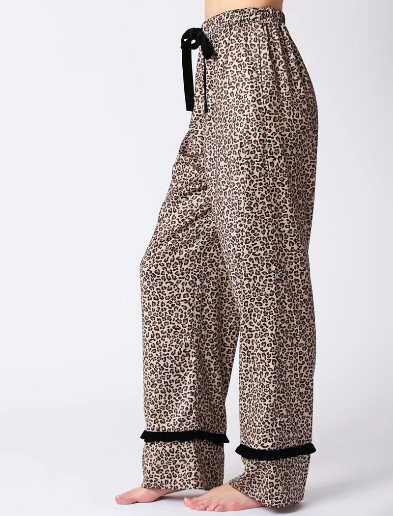 Graphic Long-Sleeve Shirt and Wide-Leg Pants Set