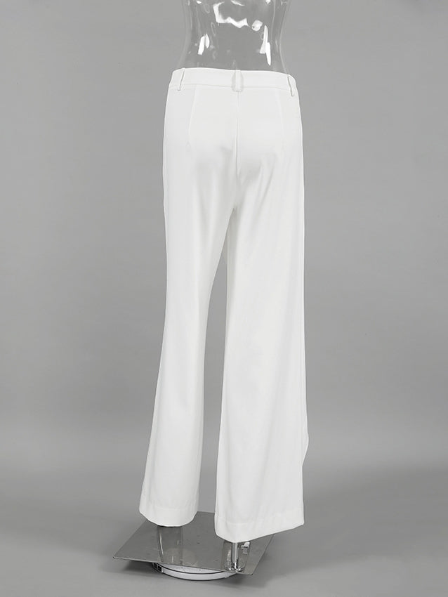 Asymmetric Wide-Leg Pants