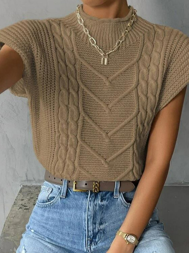 Cable Knit Sleeveless Top