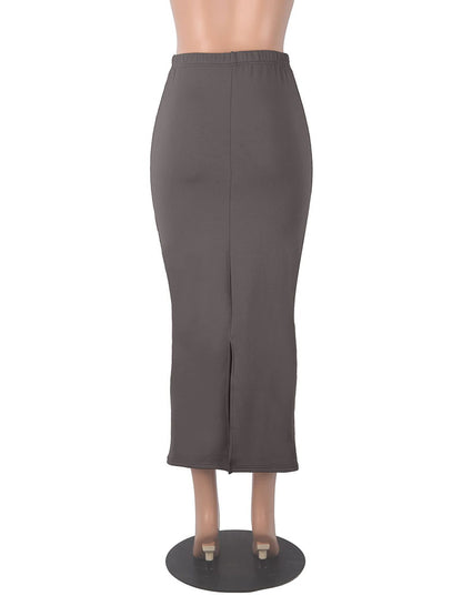 Solid/Graphic Skirt