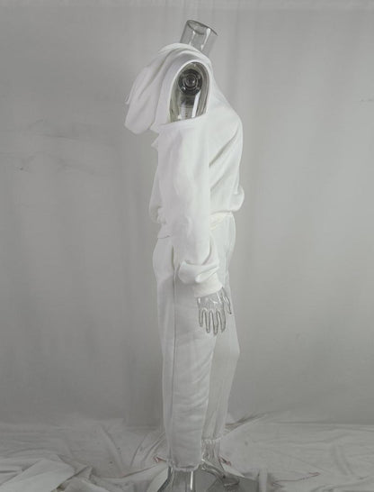 Cropped Hoodie and Jogger Set