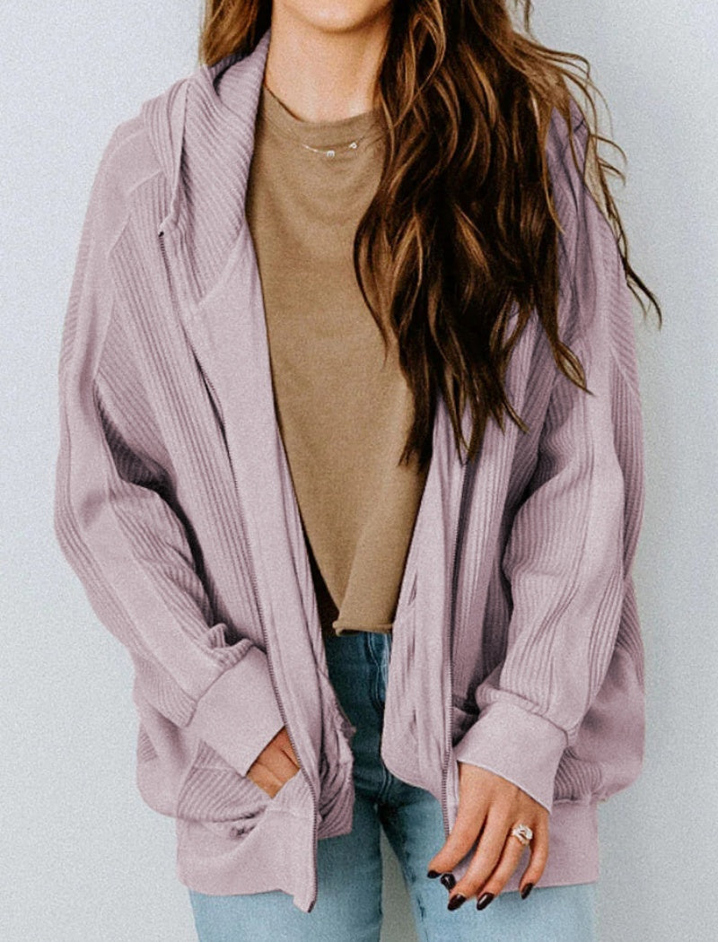 Oversized Textured Knit Cardigan