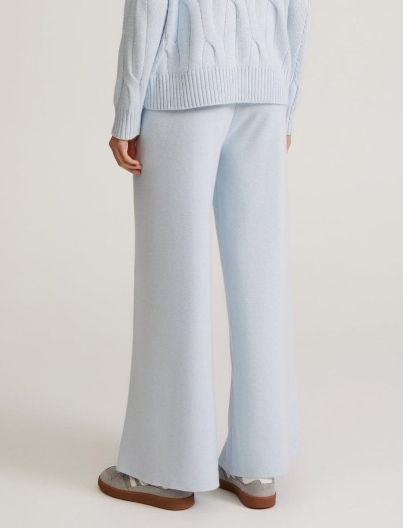 Wide-Leg Knit Lounge Pants