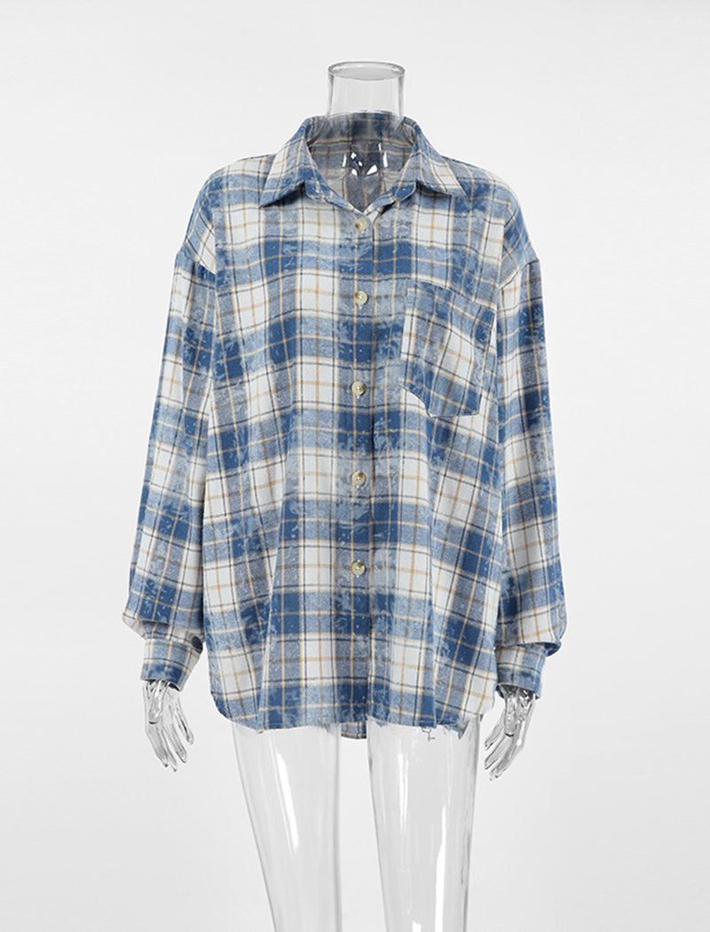 Plaid Long-Sleeve Shirt