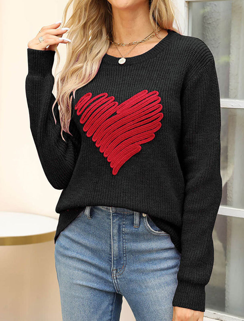 Heart Detail Sweater