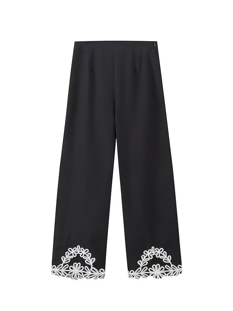 Sleeveless Top and Wide-Leg Pants Set