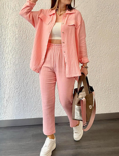 Textured Two-Piece Lounge Set