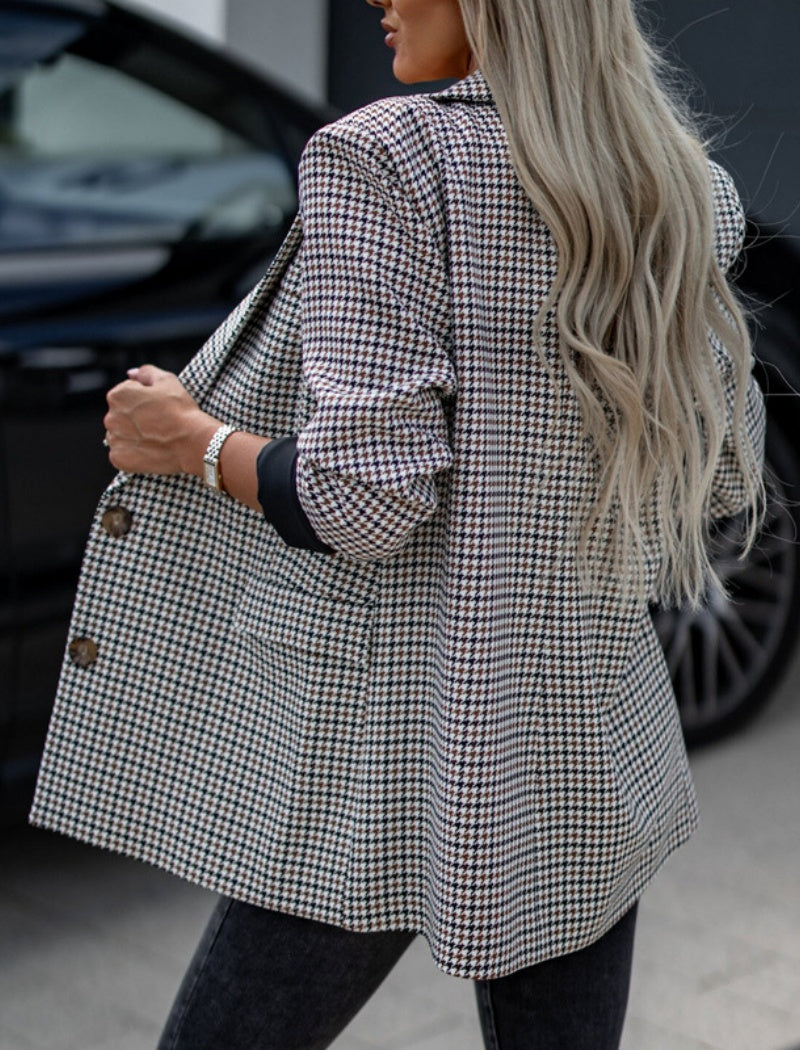 Plaid Casual Blazer