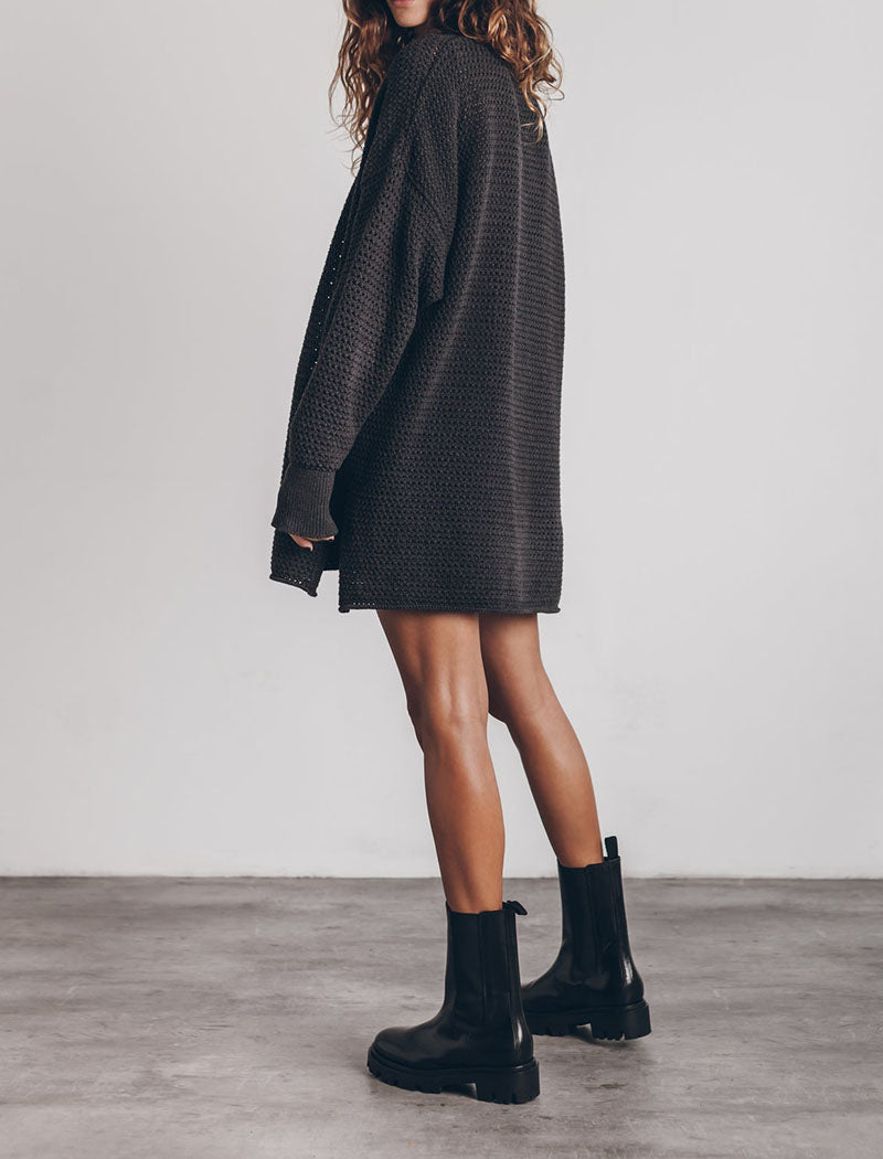 Oversized Knit Tunic Sweater