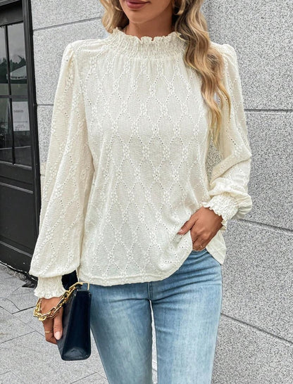 Long Sleeve High Neck Top