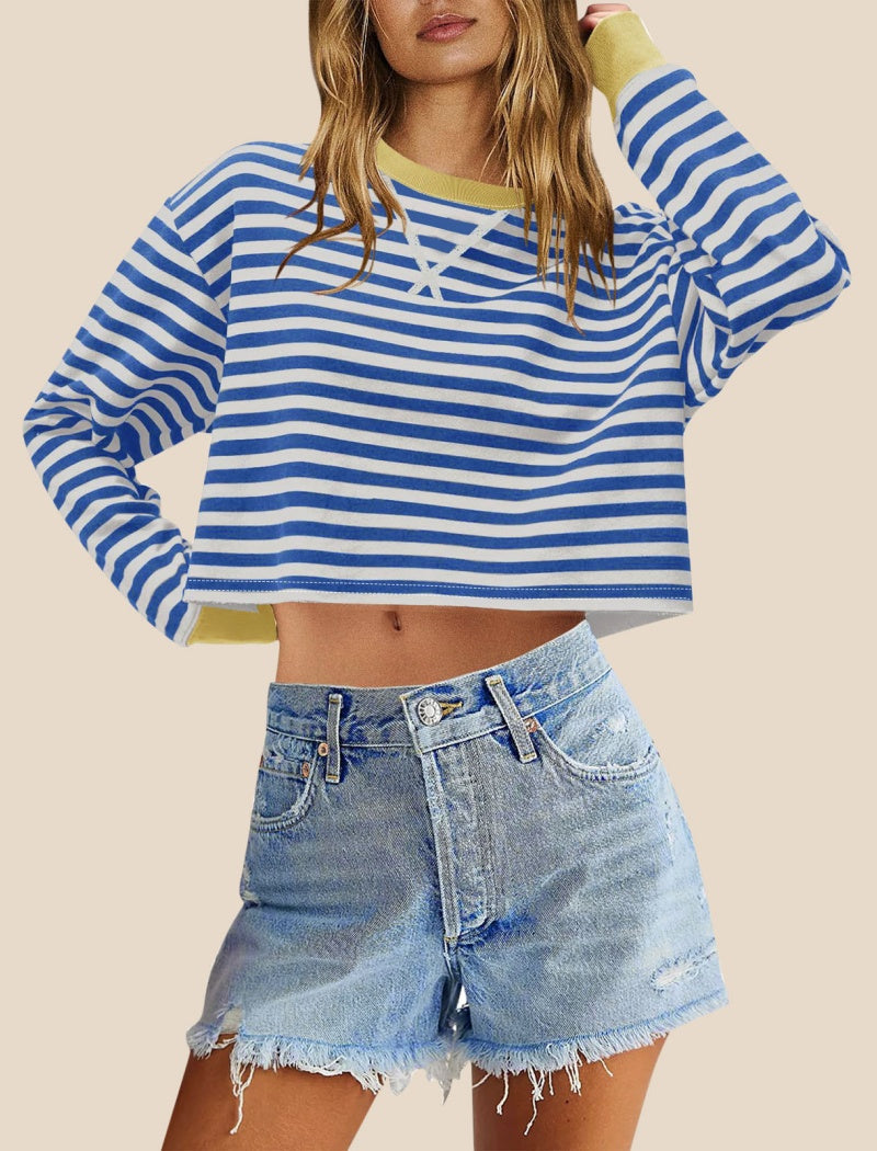 Cropped Striped Top