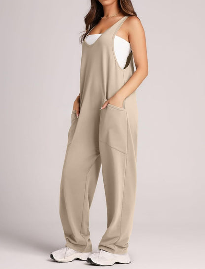 Relaxed Fit Pocketed Jumpsuit