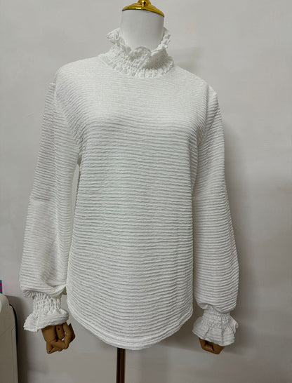 High Neck Long Sleeve Top