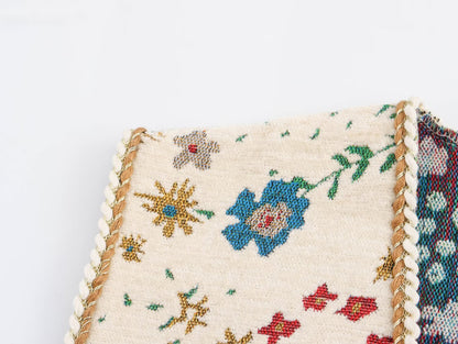 Cropped Floral Tie-Front Vest