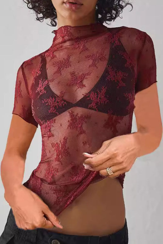 Sheer Lace Top