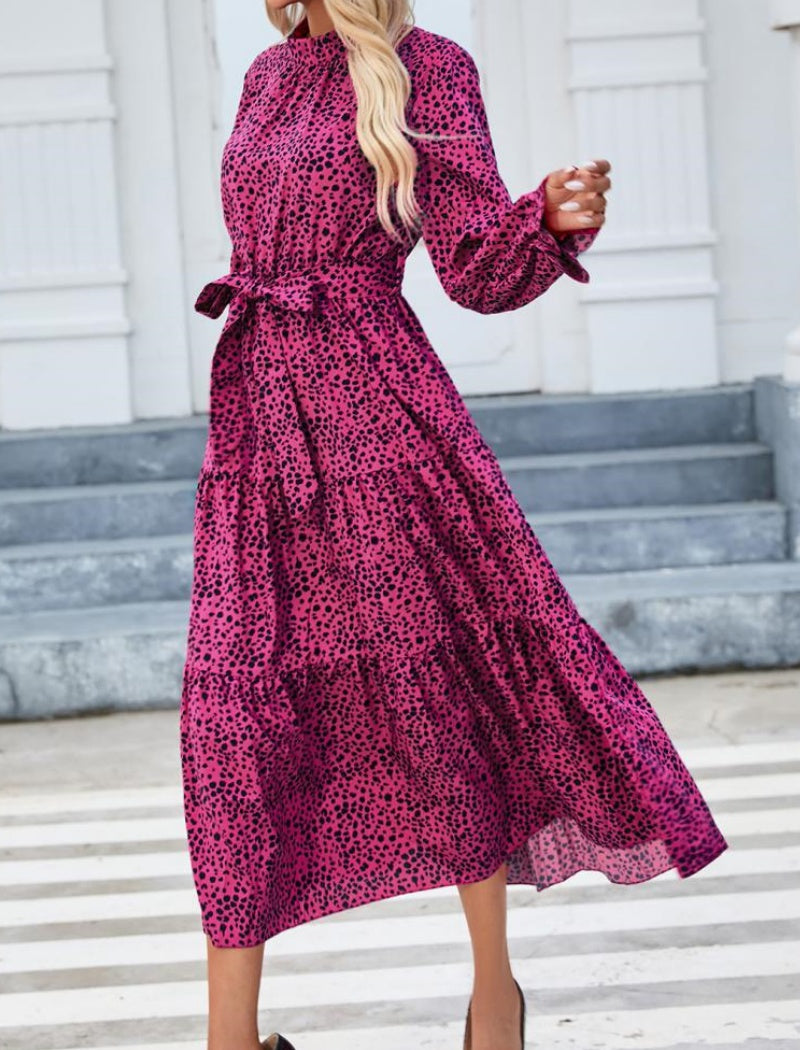 Floral Ruffle Long Sleeve Dress