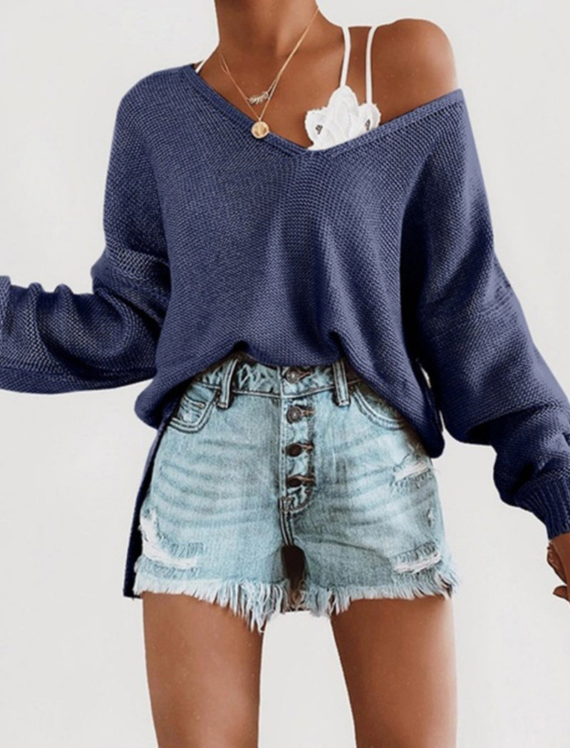 Oversized V-Neck Sweater