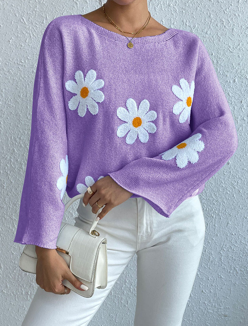 Off-Shoulder Pullover Sweater