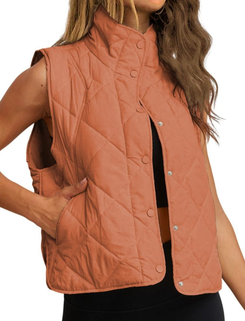 Quilted Sleeveless Vest