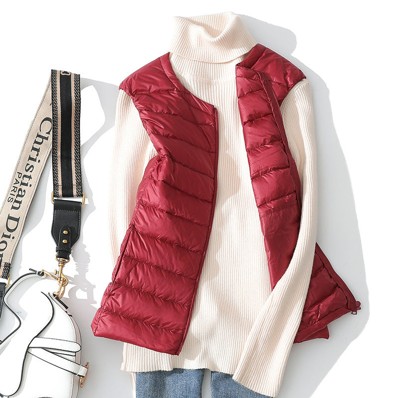 Lightweight Padded Zip-Up Vest