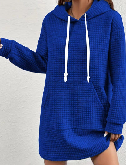 Solid Drawstring Hoodie