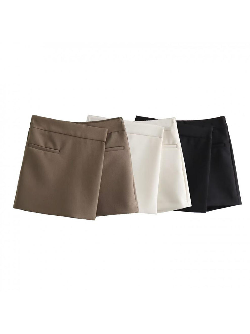 Asymmetrical A-Line Mini Skirts