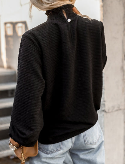 Loose-Fit Solid Color Shirt