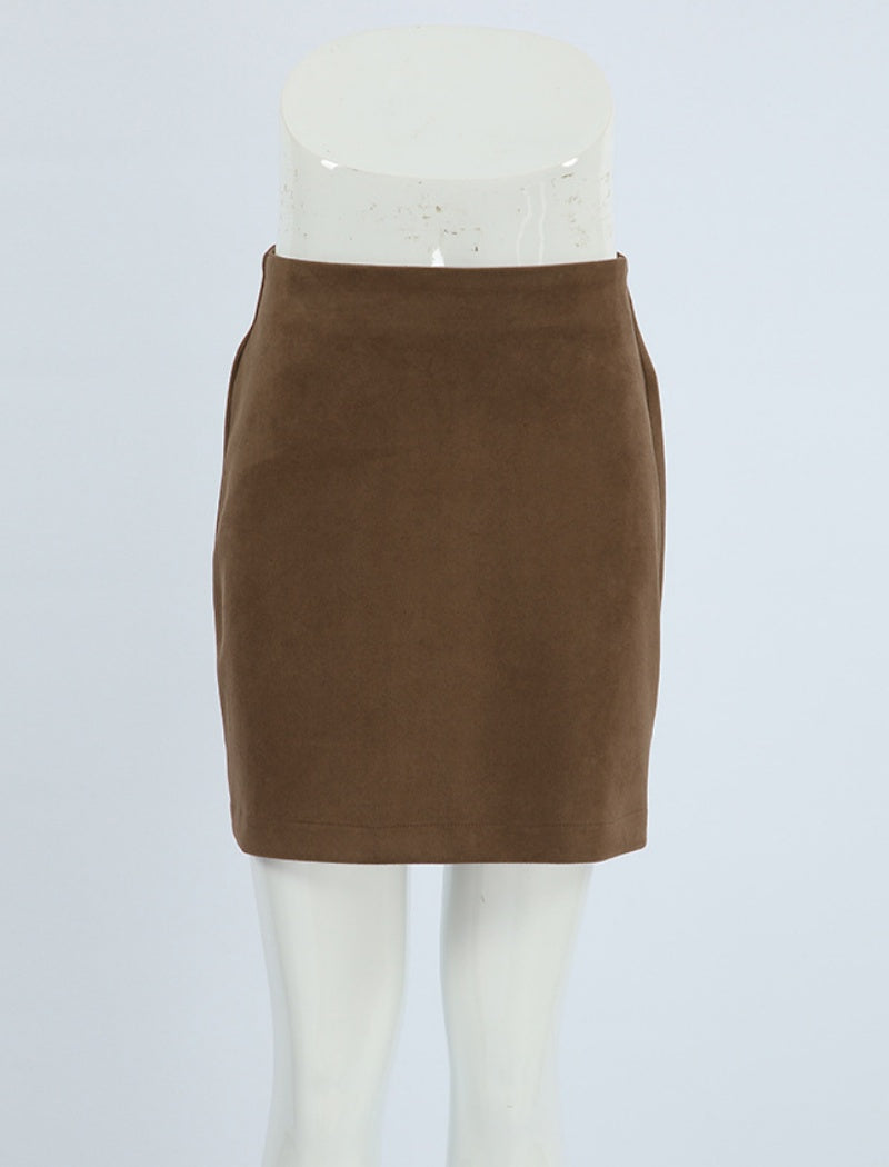 Suede Mini Skirt