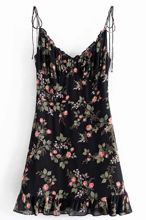 Floral Print Cami Mini Dress