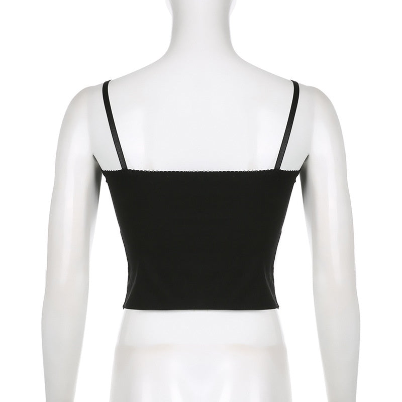 Hook-and-Eye Front Bustier Top