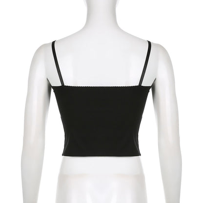 Hook-and-Eye Front Bustier Top