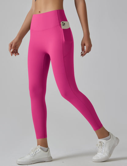 High-Waist Pocketed Workout Leggings