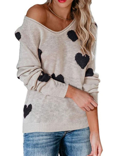 Heart Knit Pullover