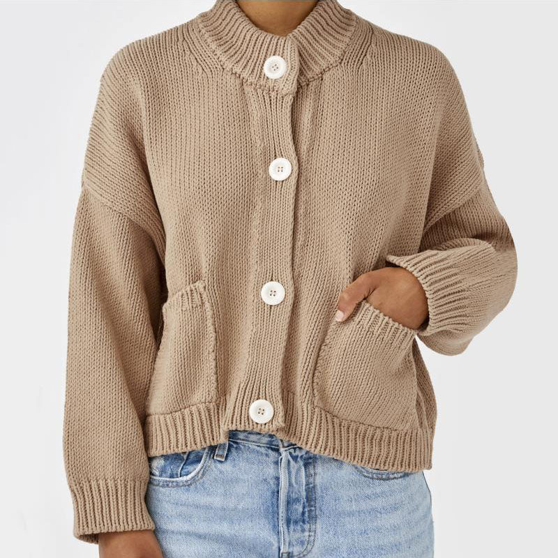 Cozy Button-Up Knit Cardigan