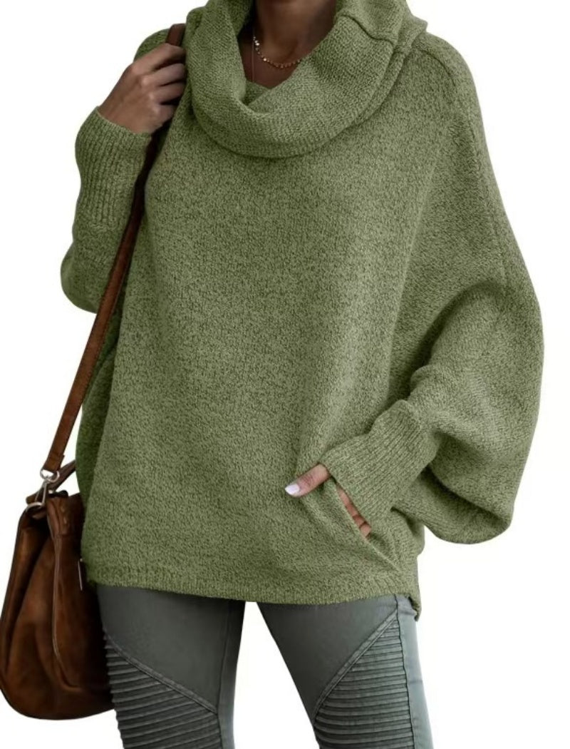 Cozy Cowl Neck Knit Pullover