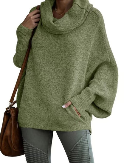 Cozy Cowl Neck Knit Pullover