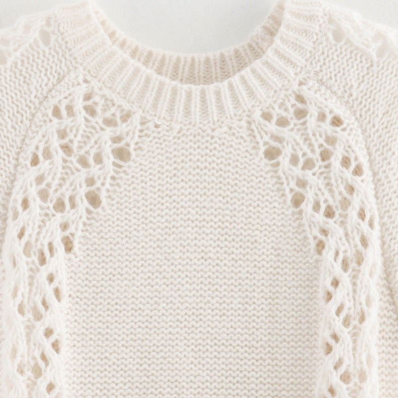 Lace Up Knit Sweater