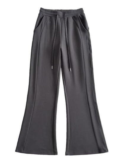 Wide-Leg Drawstring Pants